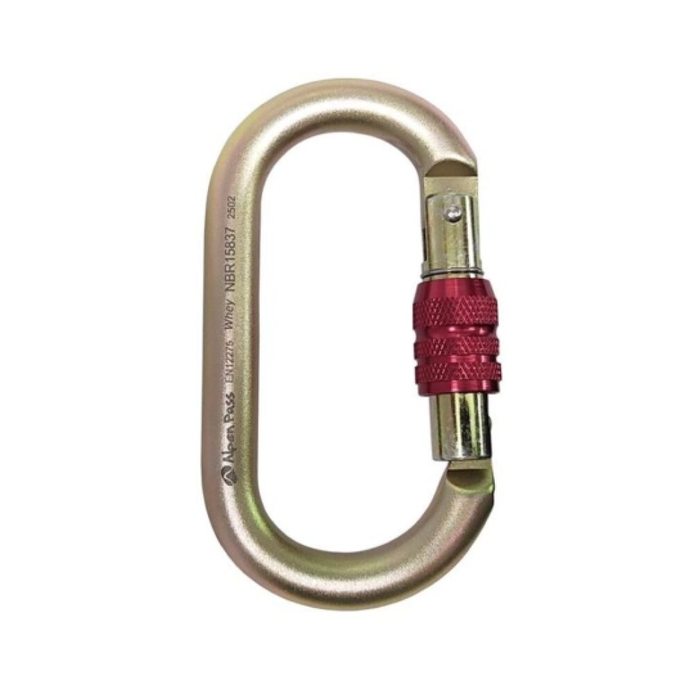 Mosquetão Oval de Aço Whey Alpen Pass