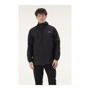 Jaqueta Hidrorrepelente Poliamida Preta Masculina Alpen