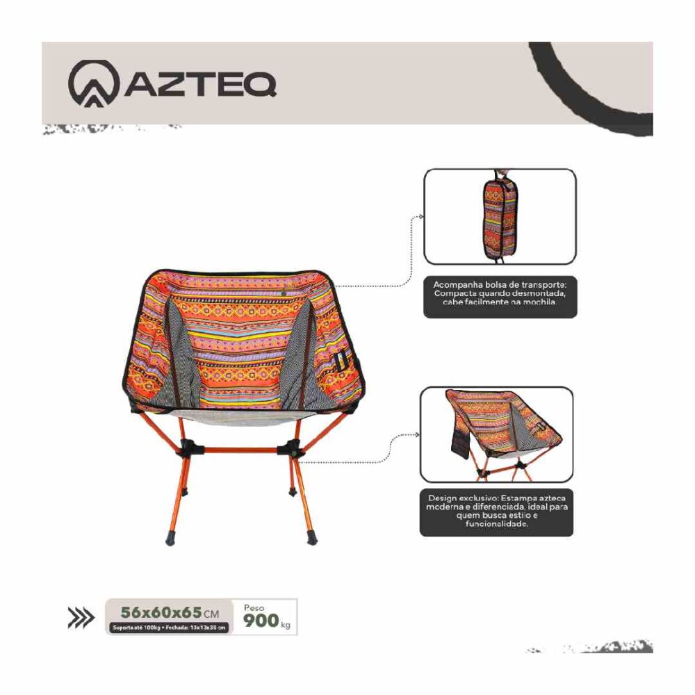 Cadeira Desmontável Portátil Osho Azteq