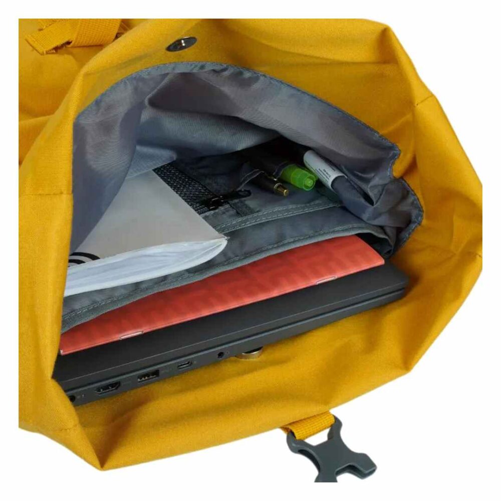 Mochila Foxy 20L Poliéster Amarela NTK