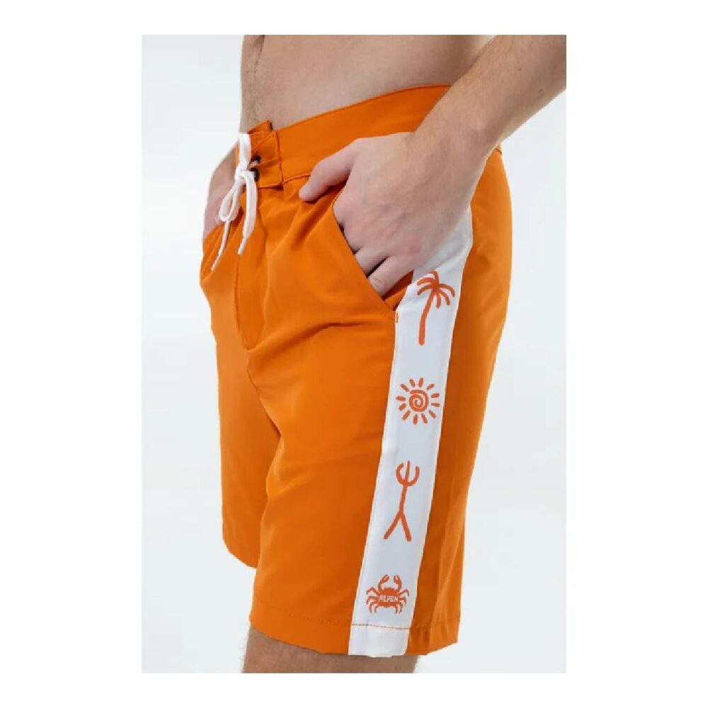 Bermuda Boardshort Tactel Seascape Laranja 46 Alpen