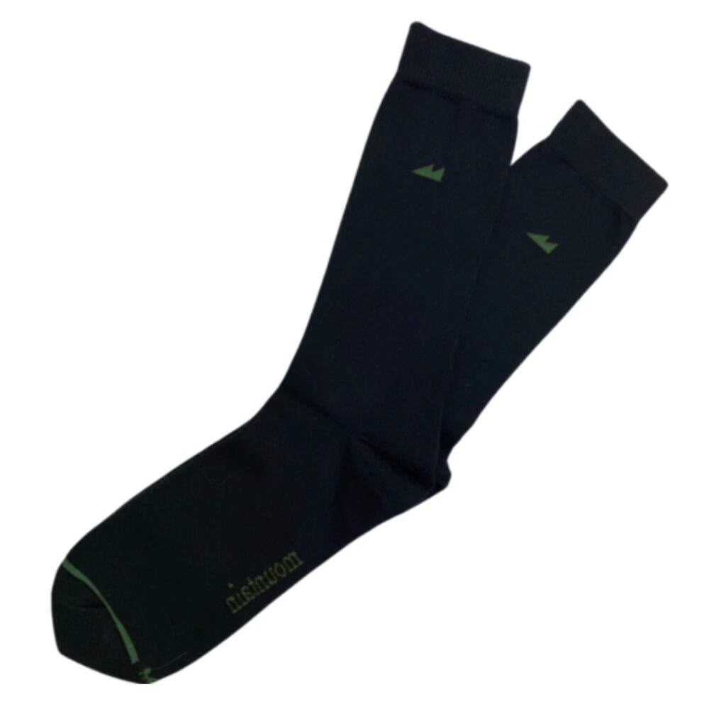 Meia Cano Médio Preta Mountain Socks