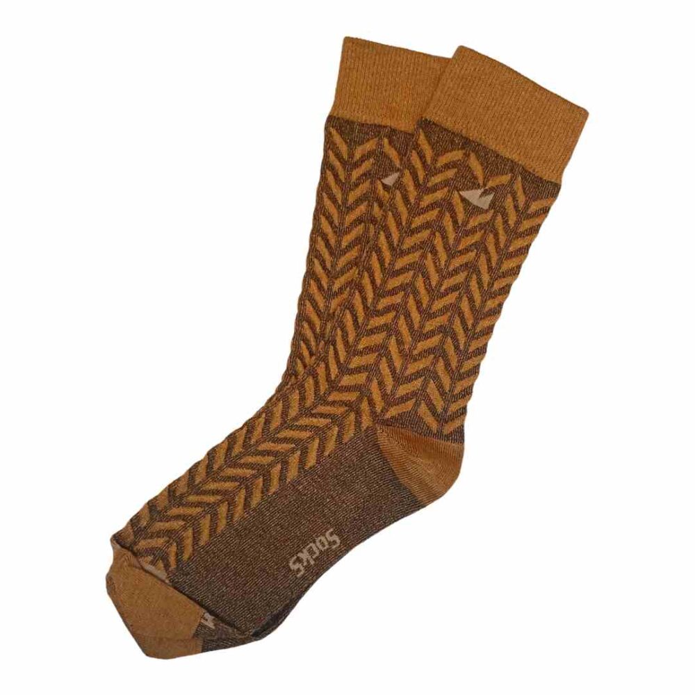Meia Cano Médio Ecco Seta Caramelo Mountain Socks