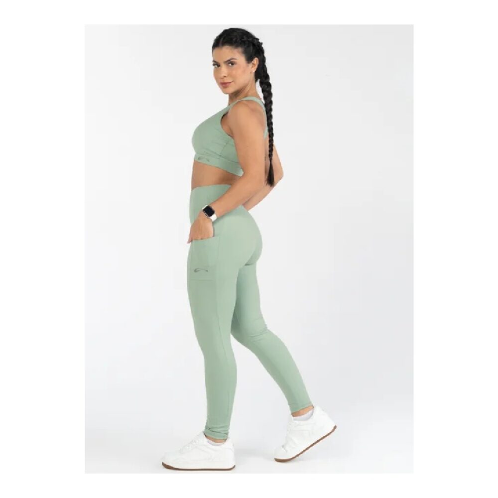 Legging Pocket Feminina Verde Claro