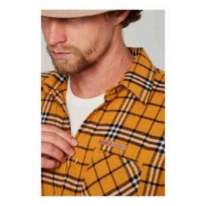 Camisa Flanela Climb Amarelo Ocre Masculina
