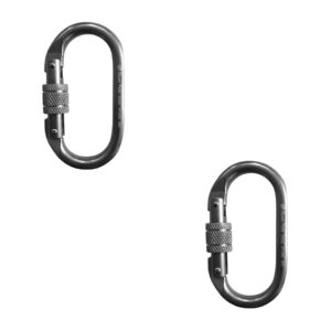 Kit 2 Mosquetões Oval Onix Aço Inox Alpen Pass