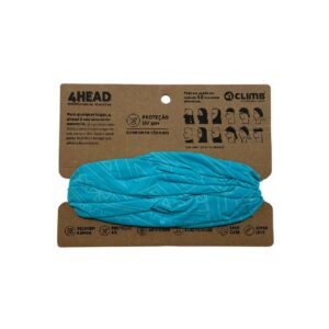 Bandana Dry Tech UV50+ Azul Turquesa 4Climb