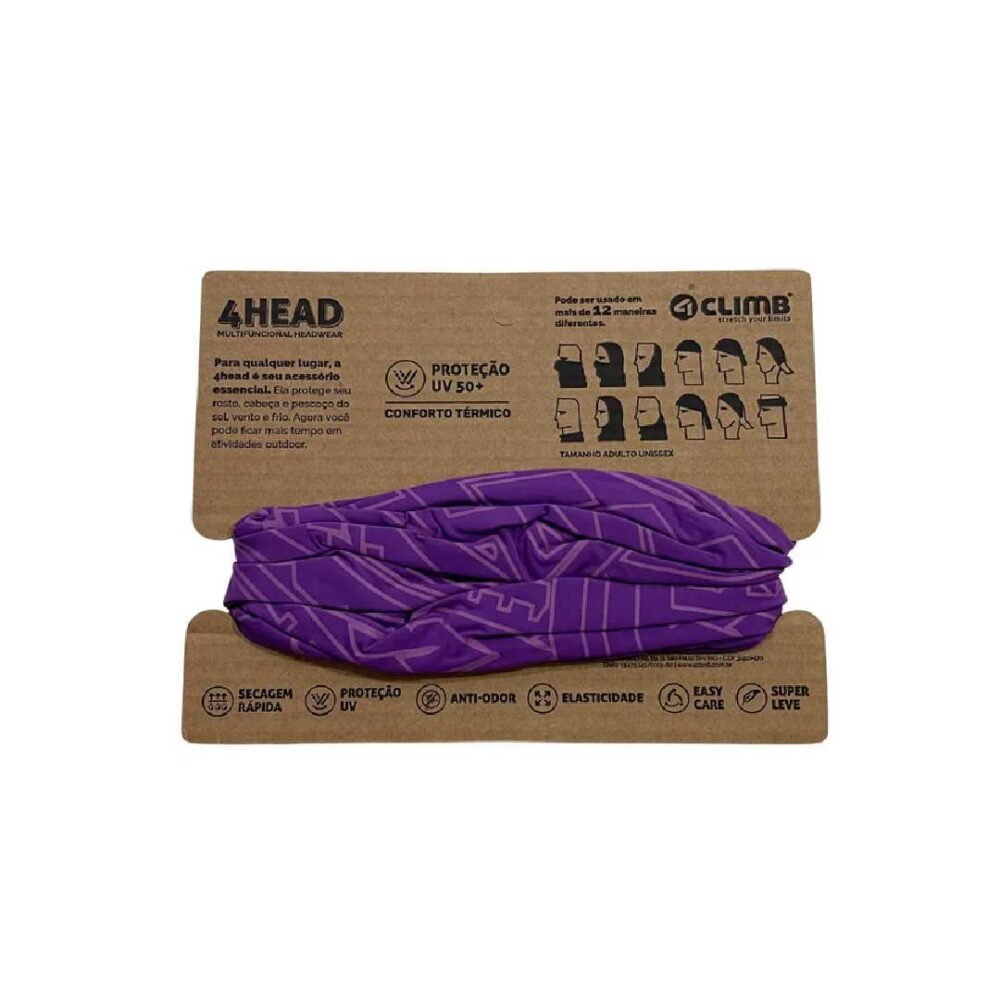 Bandana Dry Tech UV50+ Roxo 4Climb