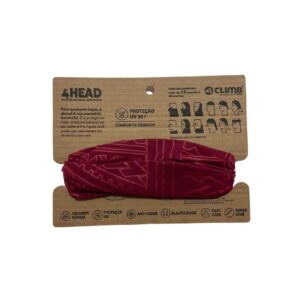 Bandana Dry Tech UV50+ Vermelho Escuro 4Climb