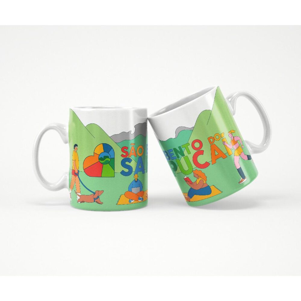 Caneca de Cerâmica Letreiro