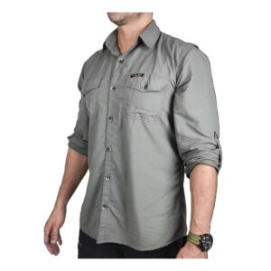 Camisa Hard Safari UV50+ Cimento Masculino Hard Adventure