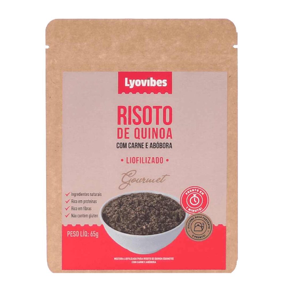 Risoto de Quinoa com Carne e Abóbora 65g Liofilizado Lyovibes