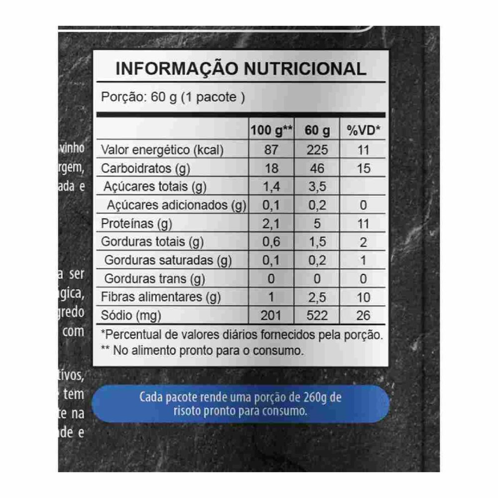 Risoto de Cogumelos 60g Liofilizado Lyovibes