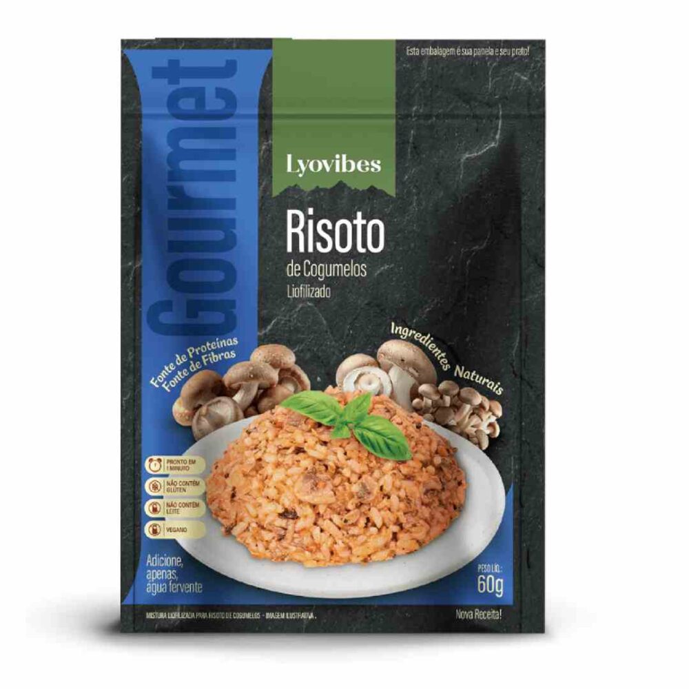 Risoto de Cogumelos 60g Liofilizado Lyovibes