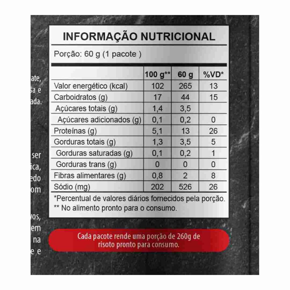 Risoto de Carne com Ervas Finas 60g Liofilizado Lyovibes
