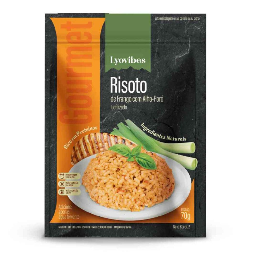 Risoto de Frango com Alho-Poró 70g Liofilizado Lyovibes