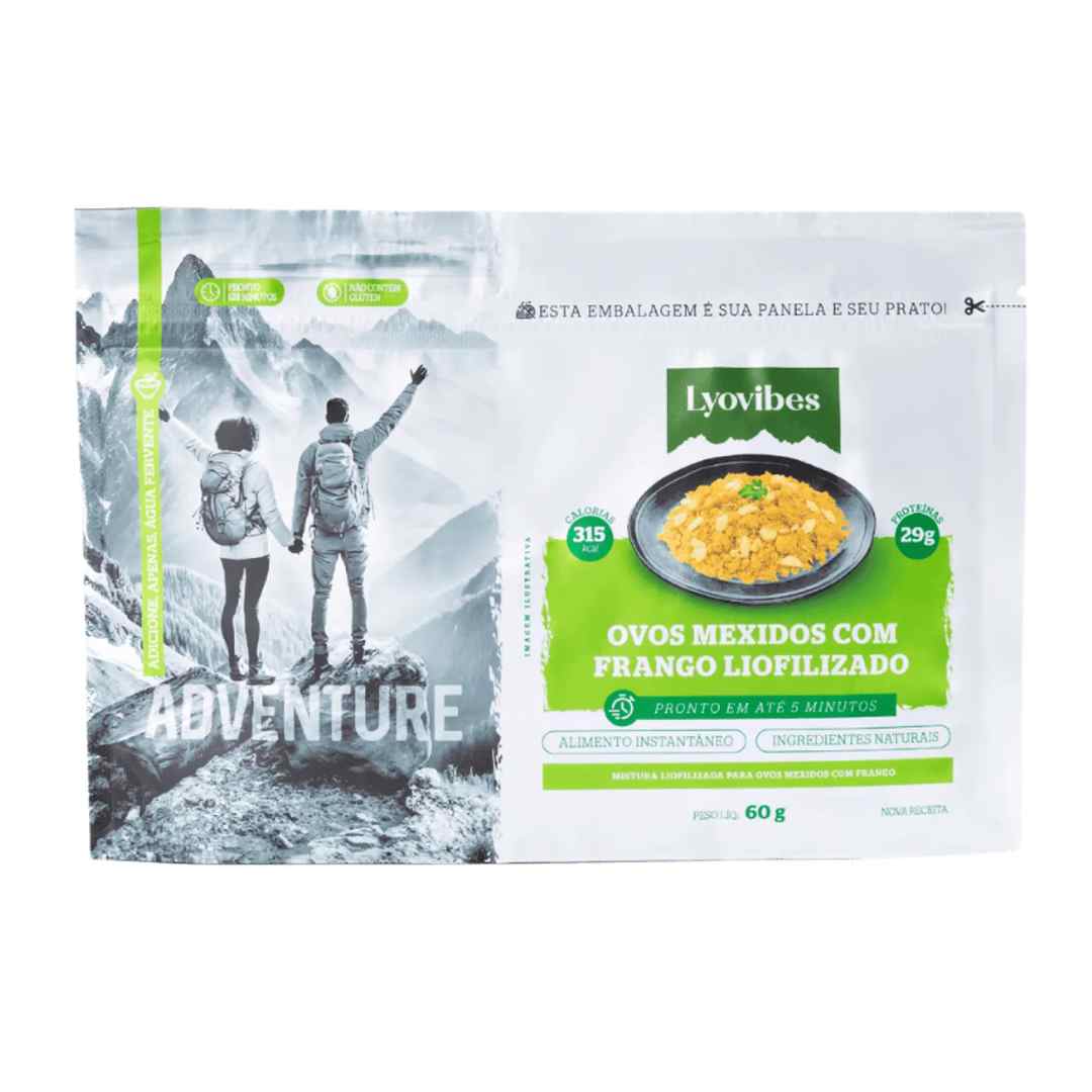 Ovos Mexidos com Frango 60g Liofilizado Lyovibes
