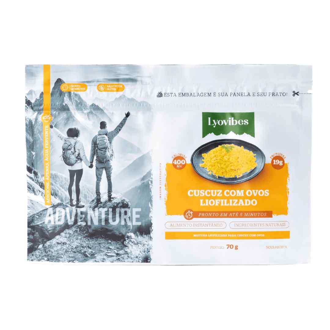 Cuscuz com Ovos 70g Liofilizado Lyovibes