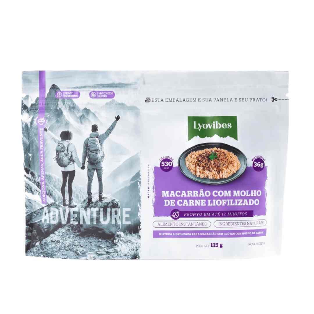 Macarrão com Molho de Carne 115g Liofilizado Lyovibes